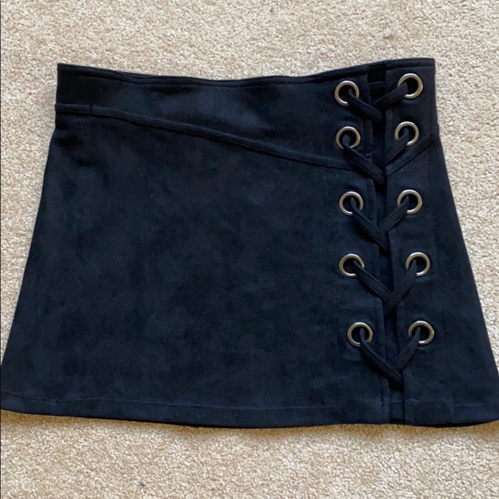 black velvet skirt